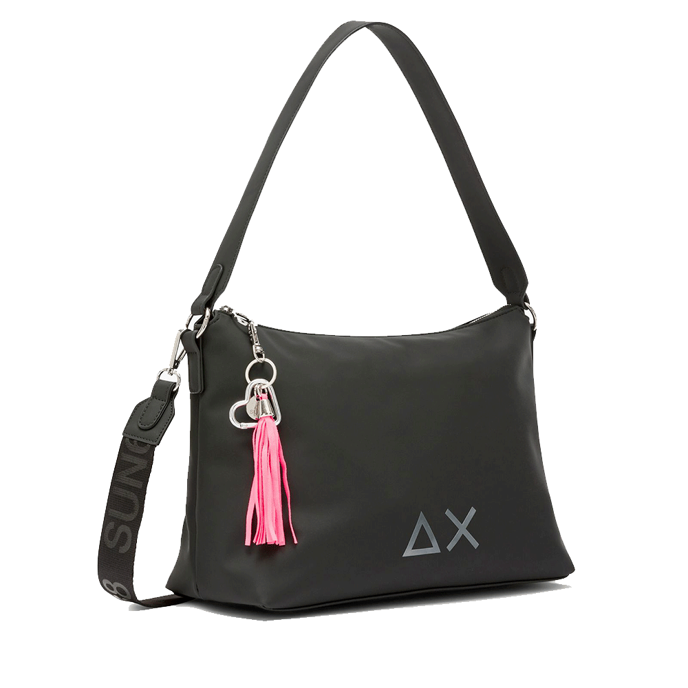 Borsa Donna a Spalla SUN68 in Tessuto Nero - Z45264