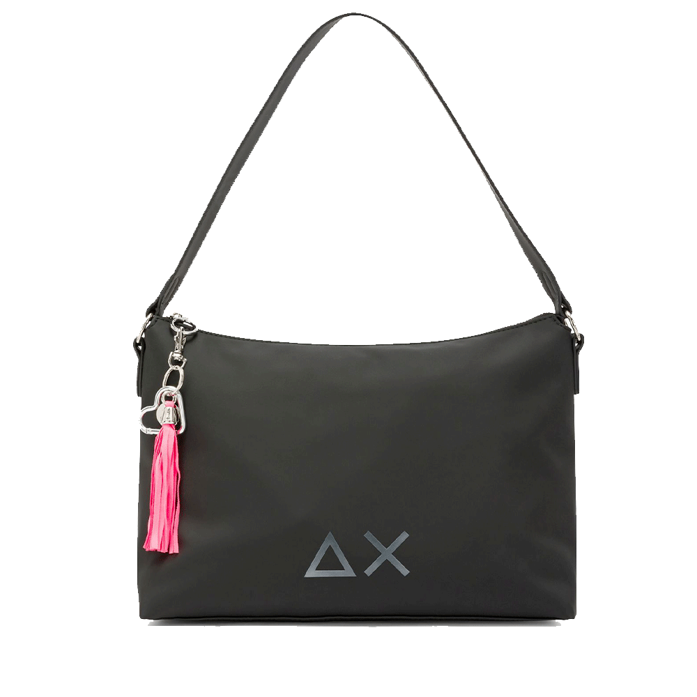 Borsa Donna a Spalla SUN68 in Tessuto Nero - Z45264