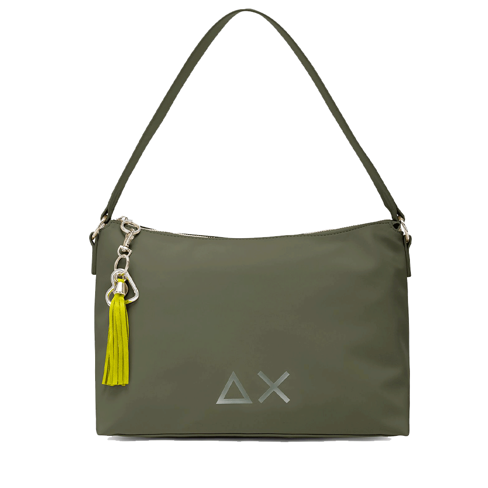 Borsa Donna a Spalla SUN68 in Tessuto Militare Scuro - Z45264
