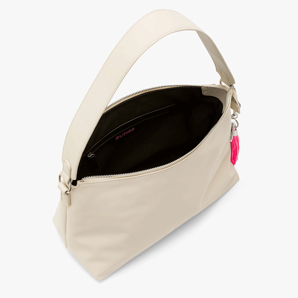 Borsa Donna a Spalla SUN68 in Tessuto Ostrica - Z45264