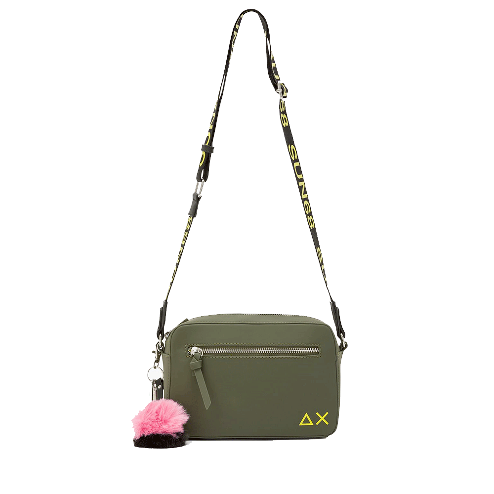 Borsa Donna a Tracolla SUN68 in Tessuto Militare Scuro - Z45269