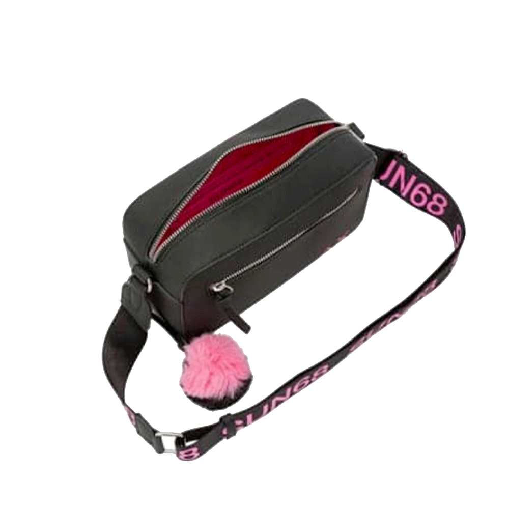 Borsa Donna a Tracolla SUN68 in Tessuto Nero - Z45269