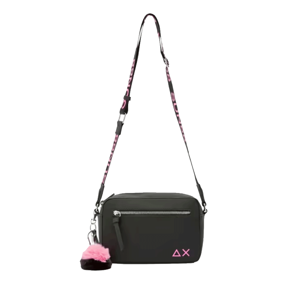 Borsa Donna a Tracolla SUN68 in Tessuto Nero - Z45269