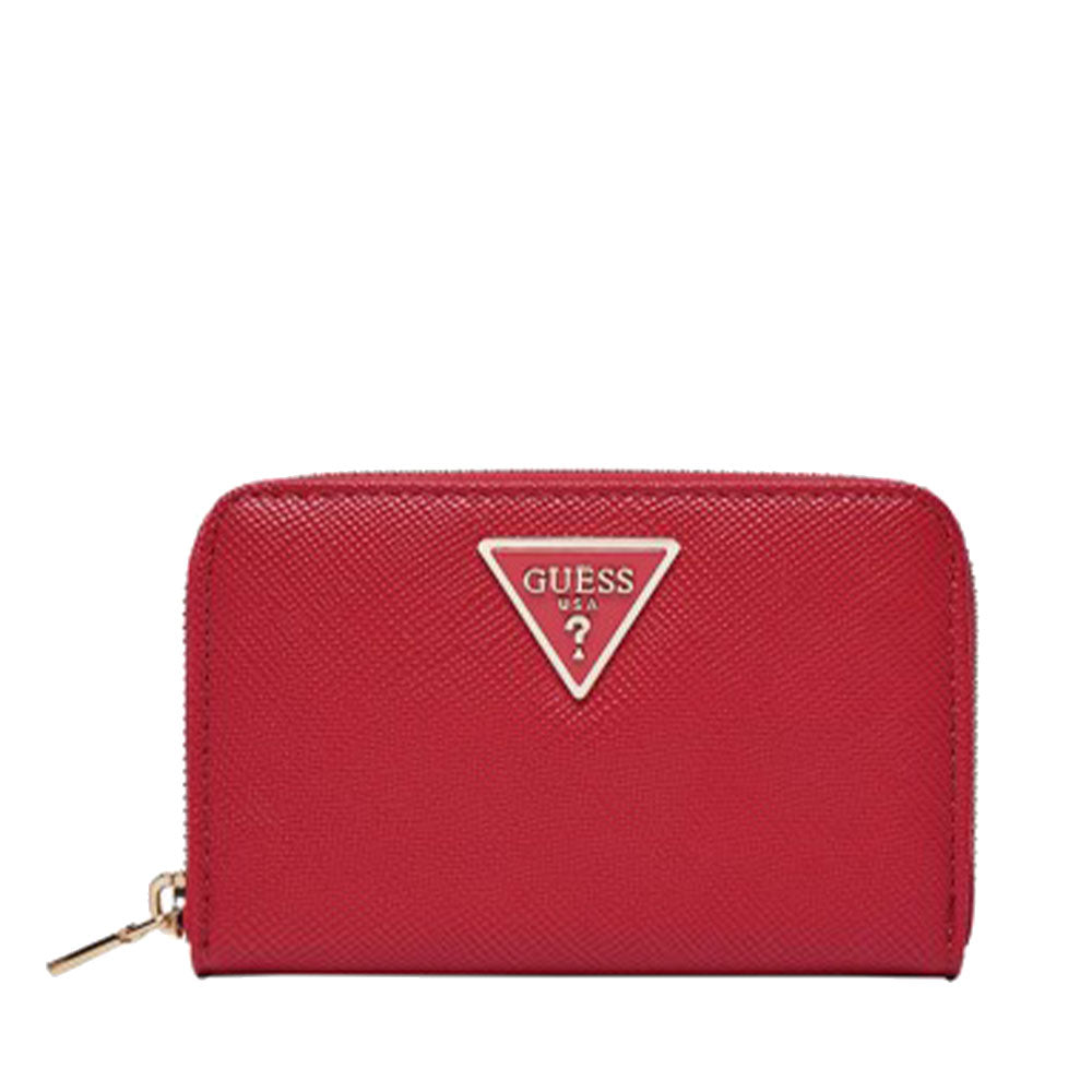 GUESS Giully Portafoglio Piccolo Con Cerniera Donna - PU Trapuntato Effetto Pelle, 4 Scomparti Per Carte E Tascone Monetine, 11x9,5x2,5 Cm
