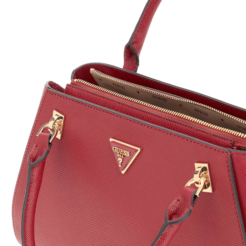 Borsa Donna a Mano GUESS Linea Noelle Colore Garnet Red