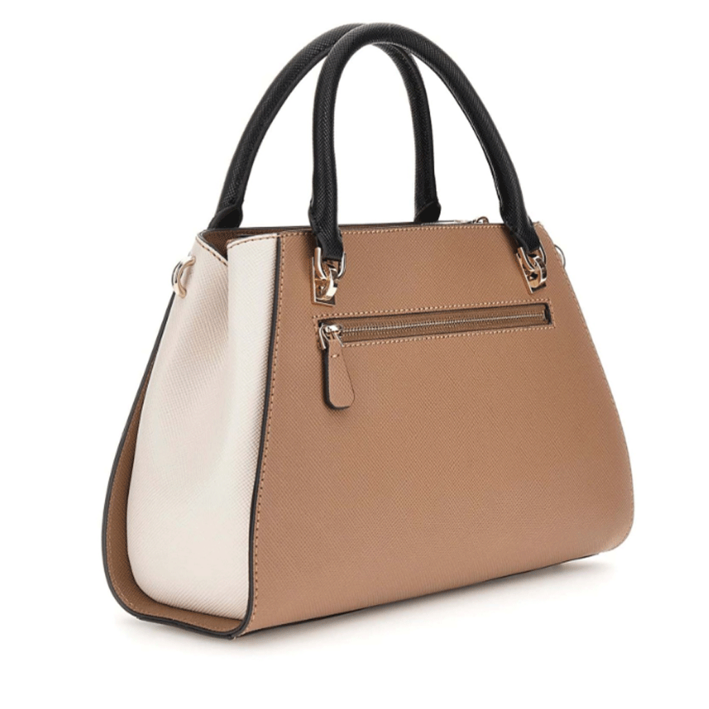 Borsa Donna a Mano GUESS Linea Noelle Colore Tan Multi