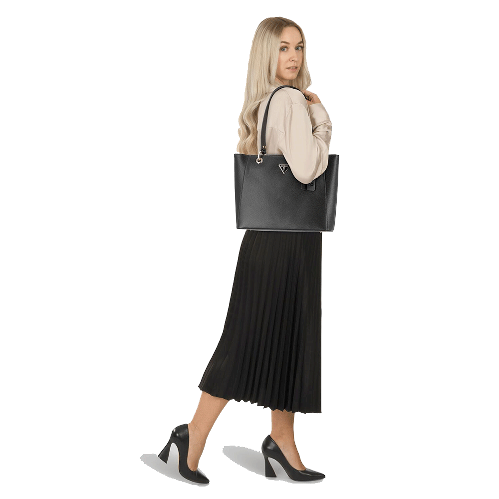 Borsa Donna Shopper a Spalla GUESS Linea Noelle colore Nero