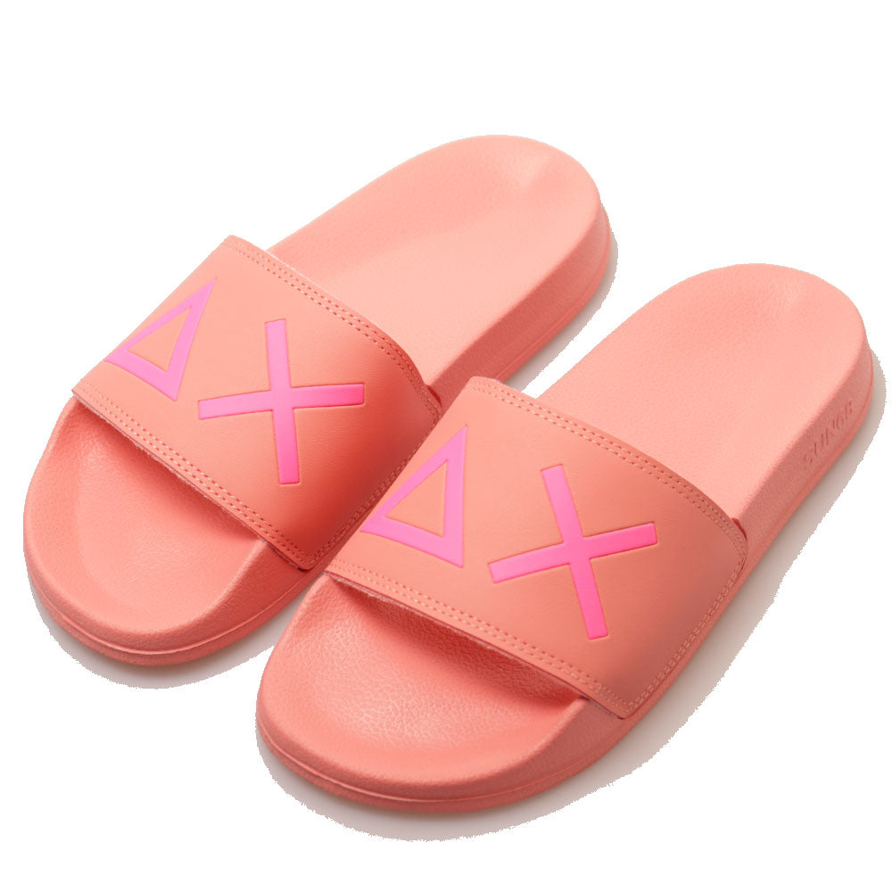 SUN68 Damen Hausschuhe Flamingo Logo Color Line - X35204