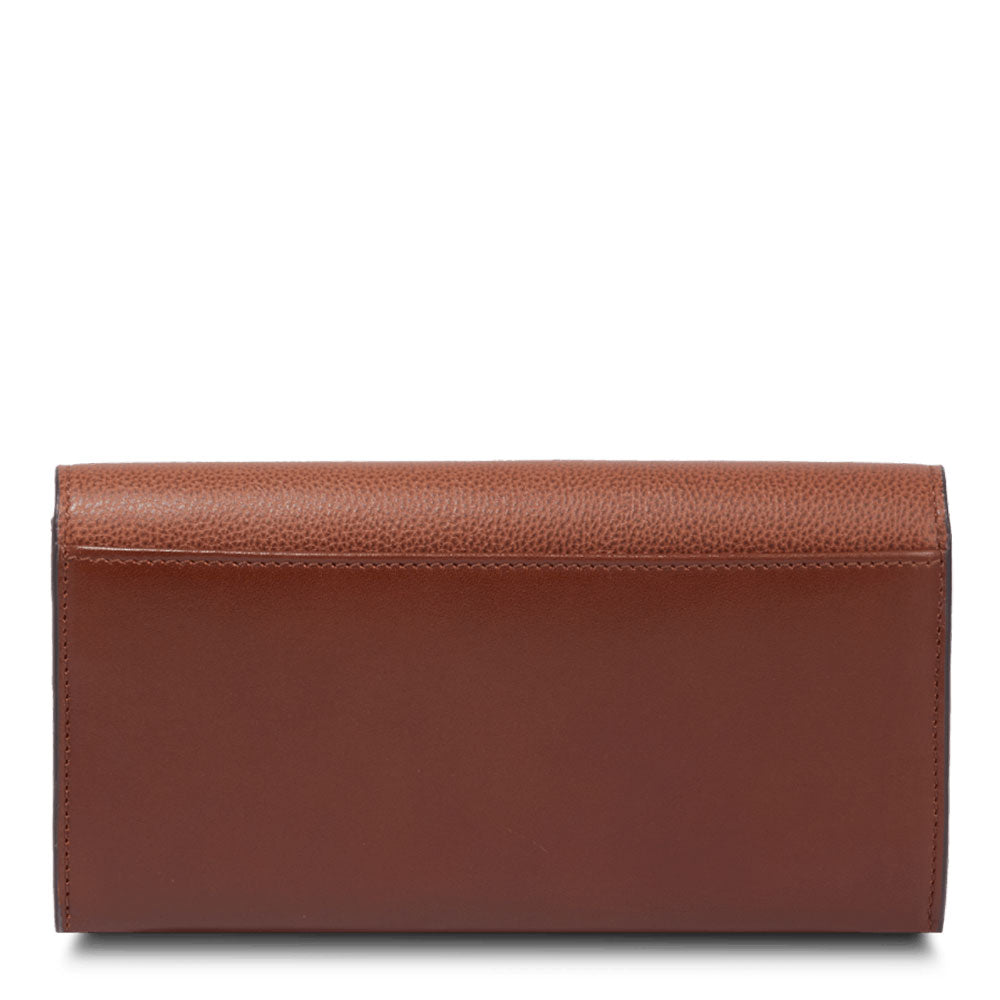Portafoglio Donna con Bottone THE BRIDGE linea Domitilla in Pelle Marrone