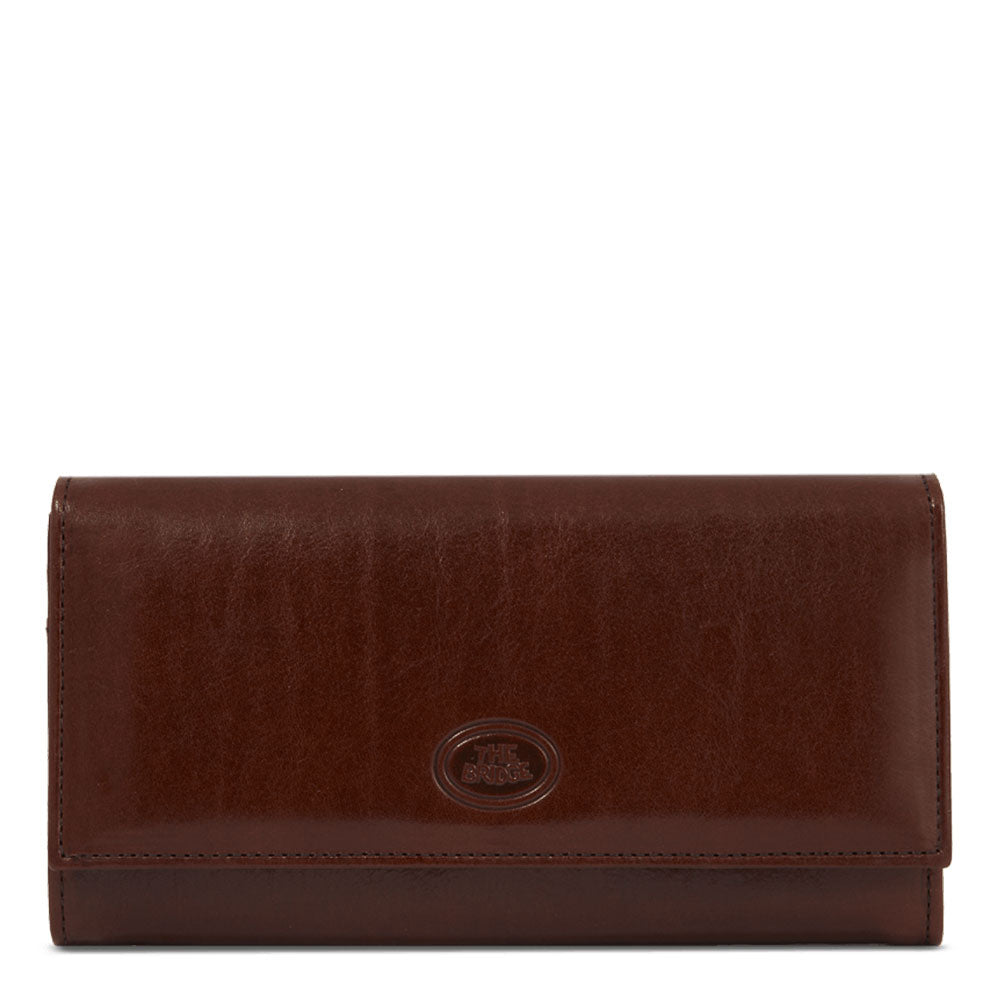 Antica Toscana Portafoglio Donna Grande Capacità Lungo In Vera Pelle Con Bottone Zip Porta Carte Documenti Miele 108871121