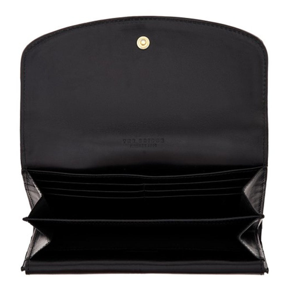 Portafoglio Donna con Bottone THE BRIDGE linea Bettina in Pelle Nera