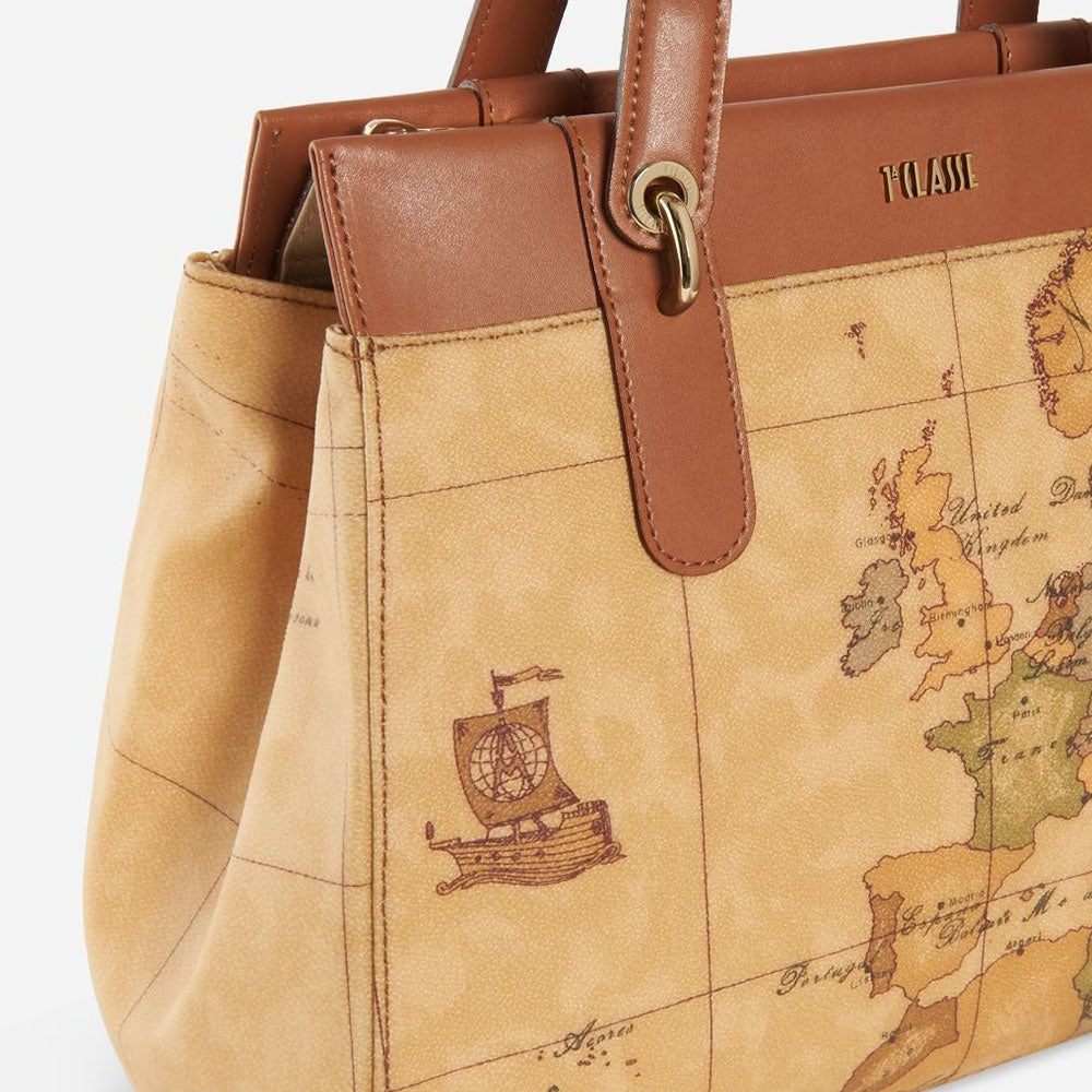 Borsa Donna a Mano con Tracolla 1A Classe Alviero Martini linea Geo Classic E020