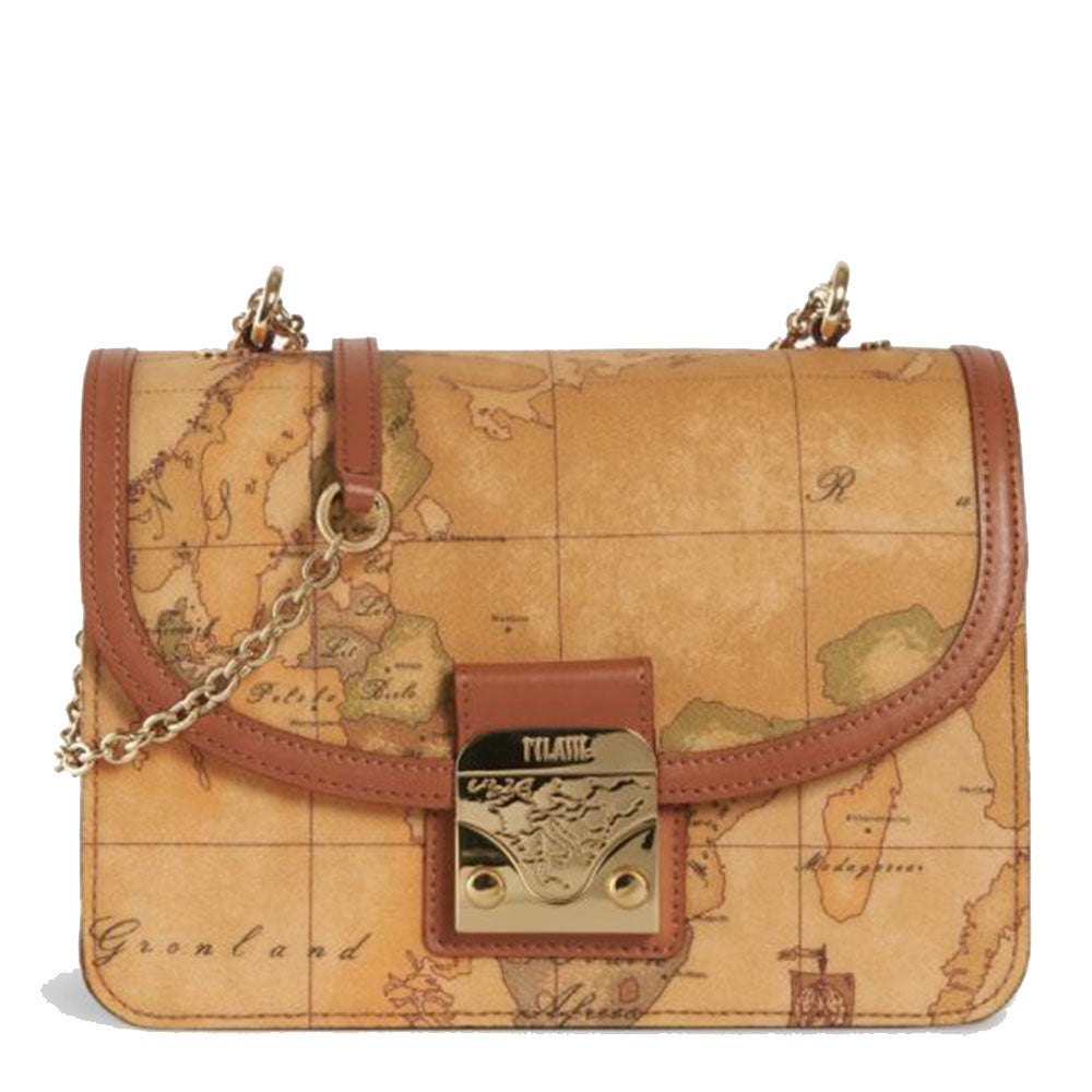 Borsa Donna a Tracolla con Chiusura a Scatto 1A Classe Alviero Martini linea Geo Classic E024