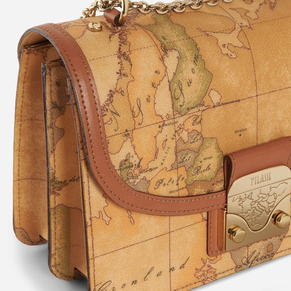 Borsa Donna a Tracolla con Chiusura a Scatto 1A Classe Alviero Martini linea Geo Classic E024