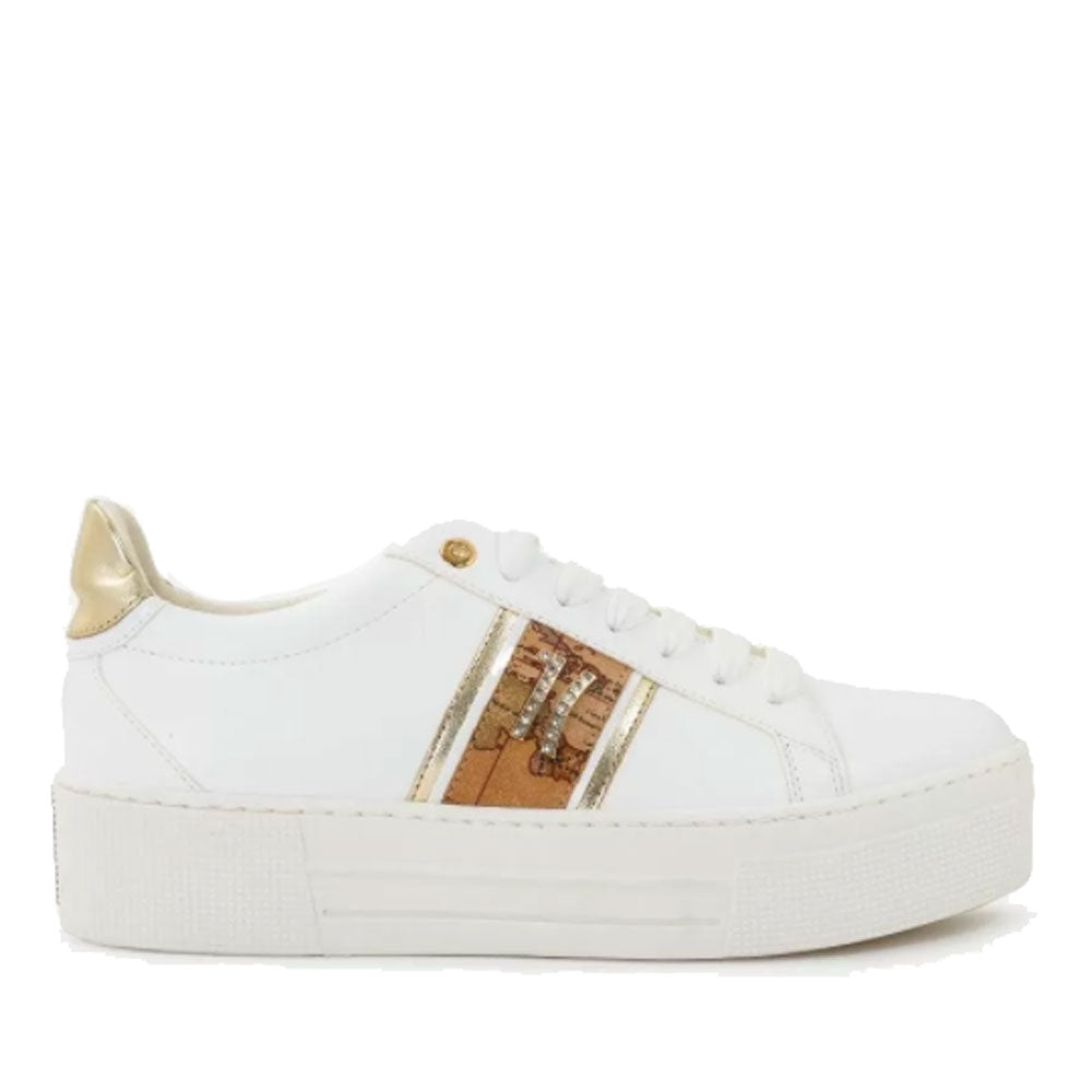Scarpe Donna 1A Classe Alviero Martini Sneakers Bianche con Logo