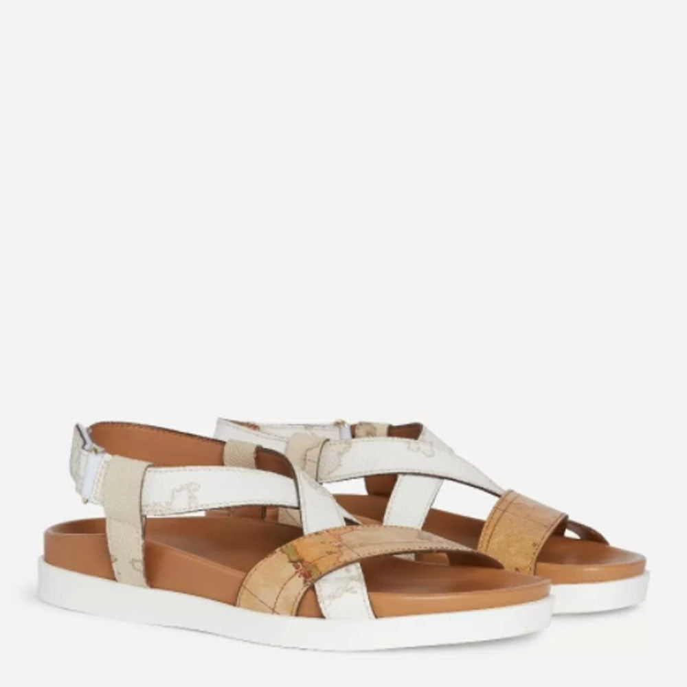 Sandali Donna 1A Classe Alviero Martini linea Geo Summer Mix Bianco 0291