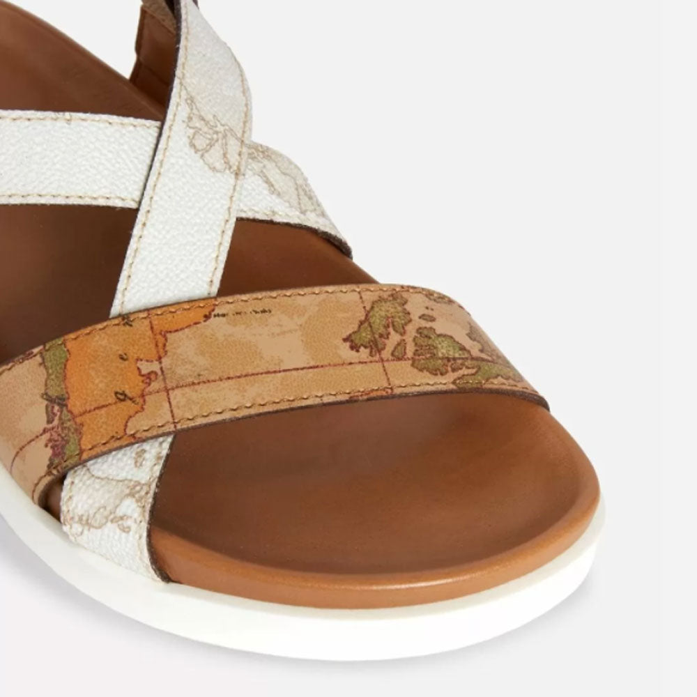 Sandali Donna 1A Classe Alviero Martini linea Geo Summer Mix Bianco 0291