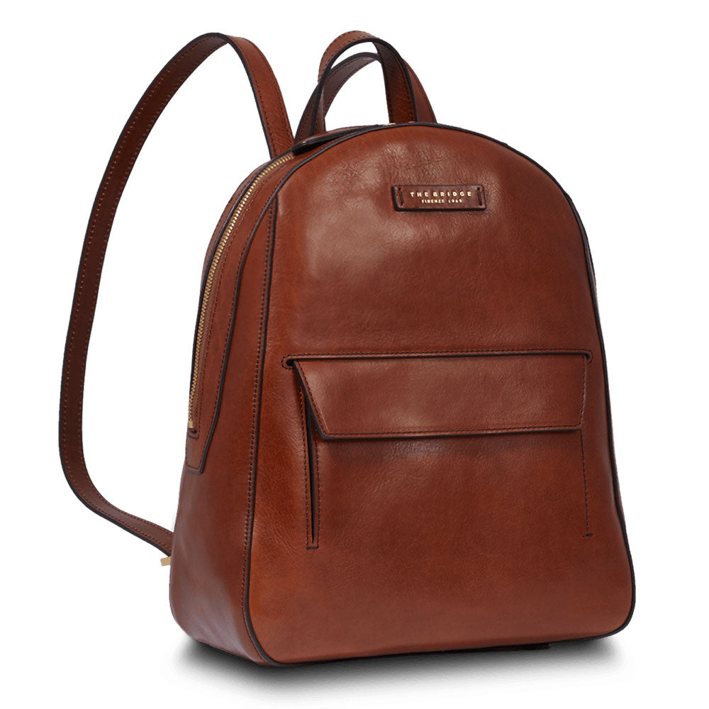 Zaino Donna THE BRIDGE linea Diana in Pelle Marrone