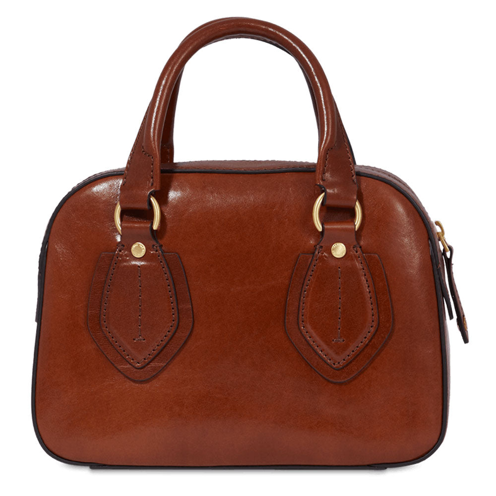 THE BRIDGE Boston Bag Daphne-Linie für Damen aus braunem Leder