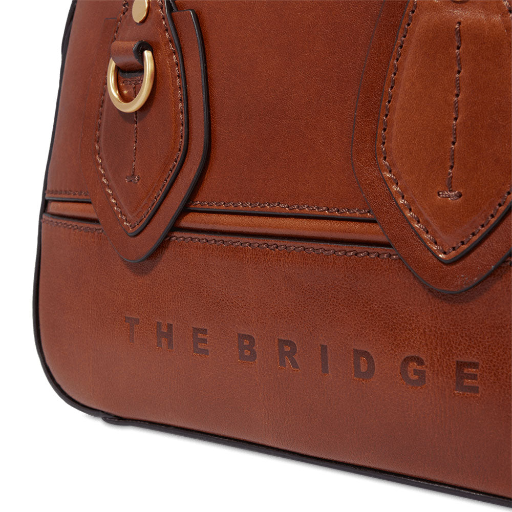 THE BRIDGE Boston Bag Daphne-Linie für Damen aus braunem Leder