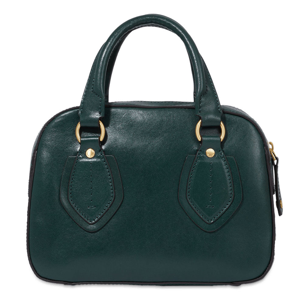 THE BRIDGE Boston Bag Daphne-Linie für Damen aus grünem Leder