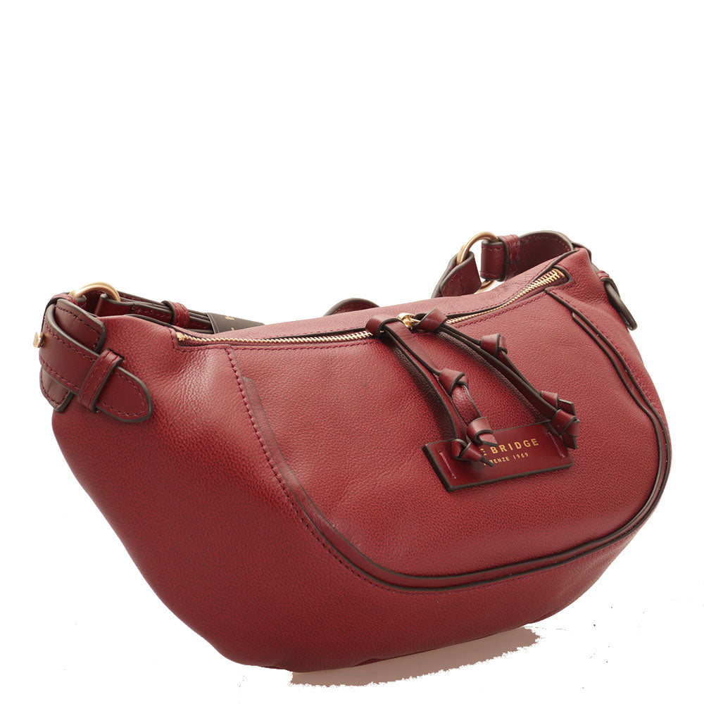 Marsupio Donna THE BRIDGE linea Domitilla in Pelle Bordeaux