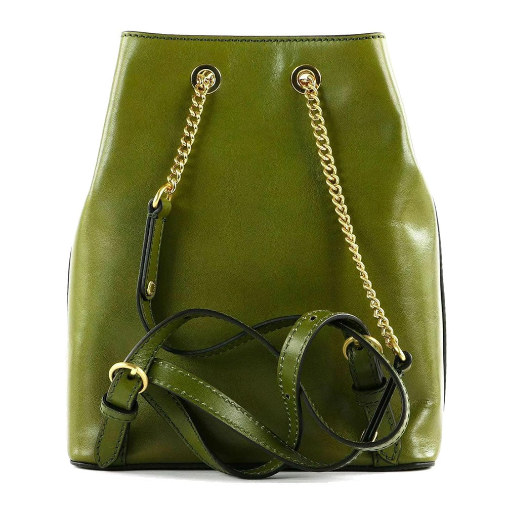 Zaino Donna THE BRIDGE linea Cecilia in Pelle Verde Fico