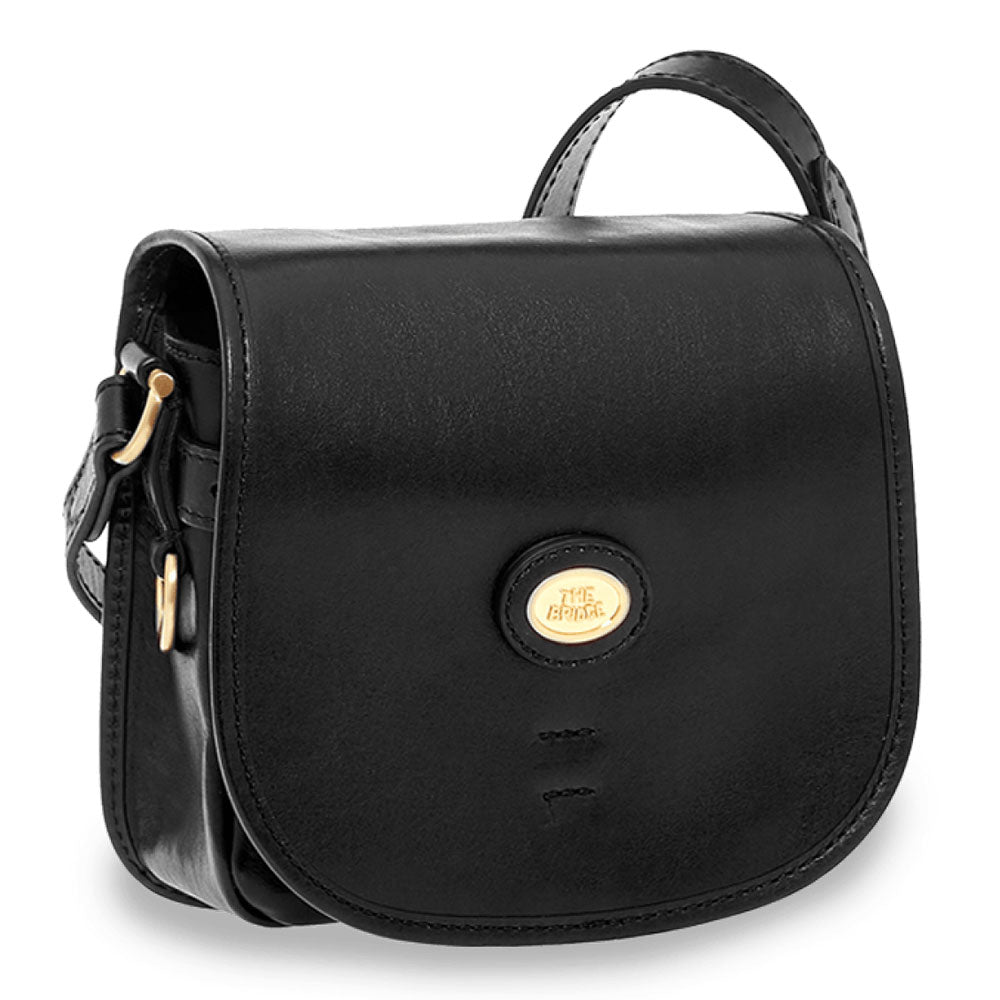 Borsa Donna con Pattina a Tracolla THE BRIDGE linea Biba in Pelle Nera