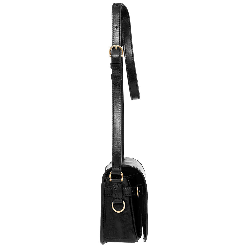 Borsa Donna con Pattina a Tracolla THE BRIDGE linea Biba in Pelle Nera