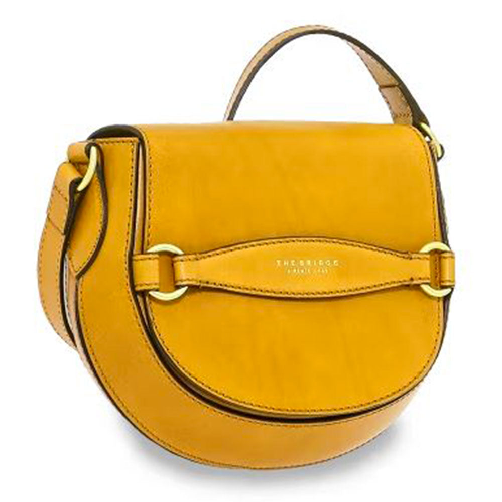 Borsa Donna con Pattina a Tracolla THE BRIDGE linea Bettina in Pelle Giallo Miele