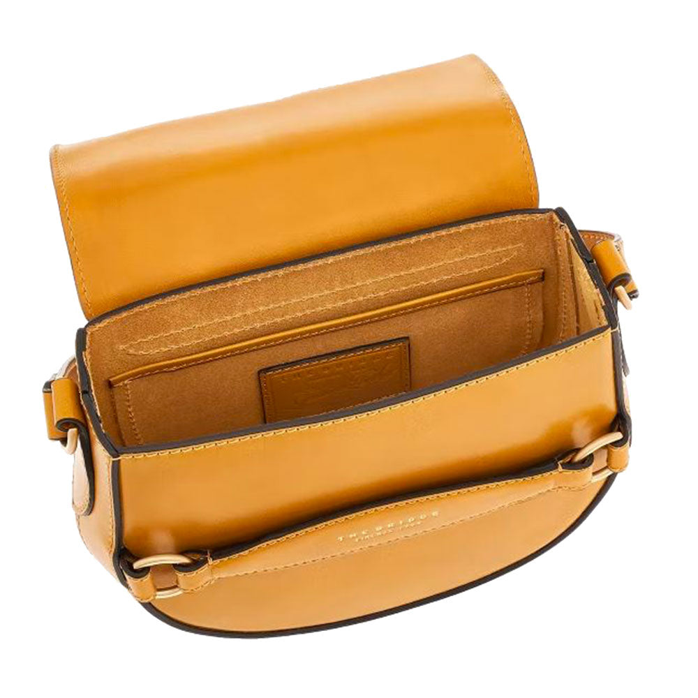 Borsa Donna con Pattina a Tracolla THE BRIDGE linea Bettina in Pelle Giallo Miele