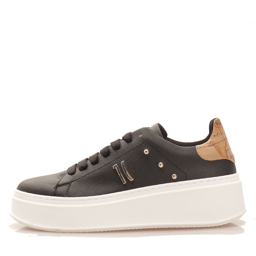 Scarpe Donna 1A Classe Alviero Martini Sneakers Nere linea Festive City 0441