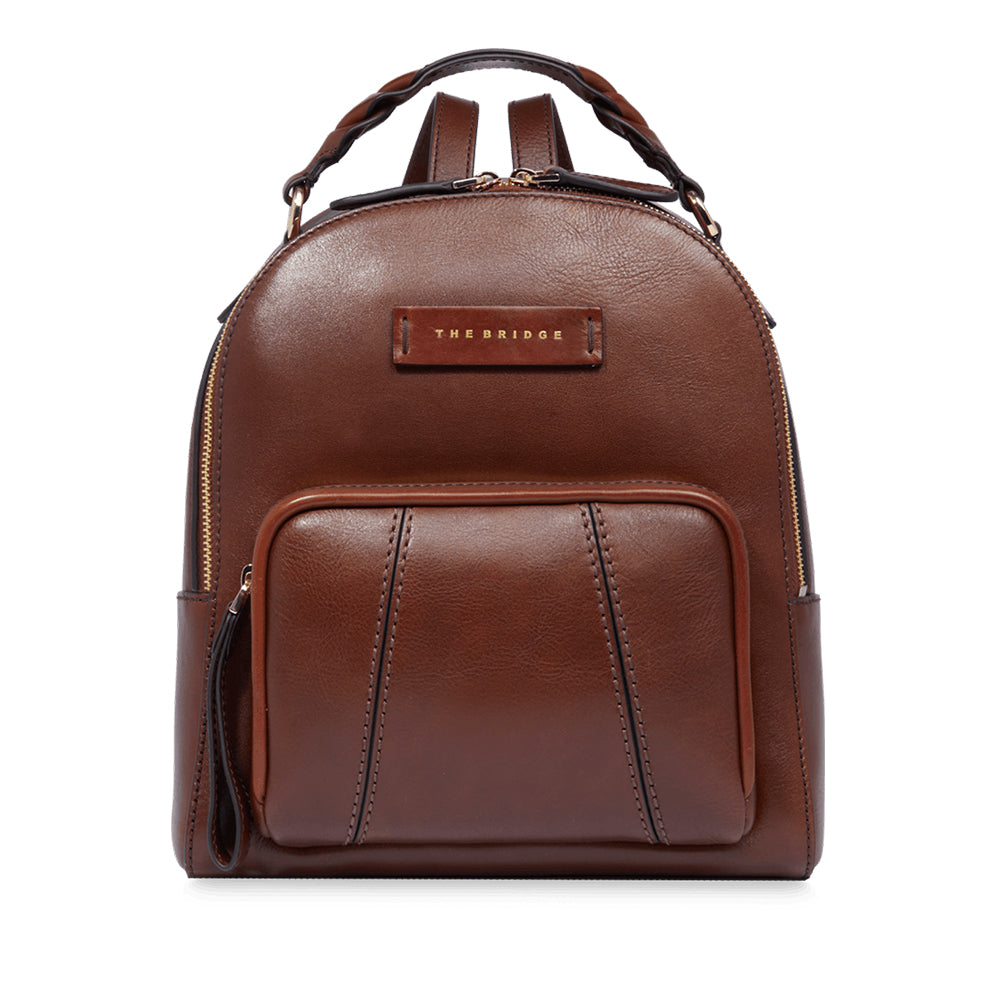 Zaino Donna THE BRIDGE linea Brigida in Pelle Marrone