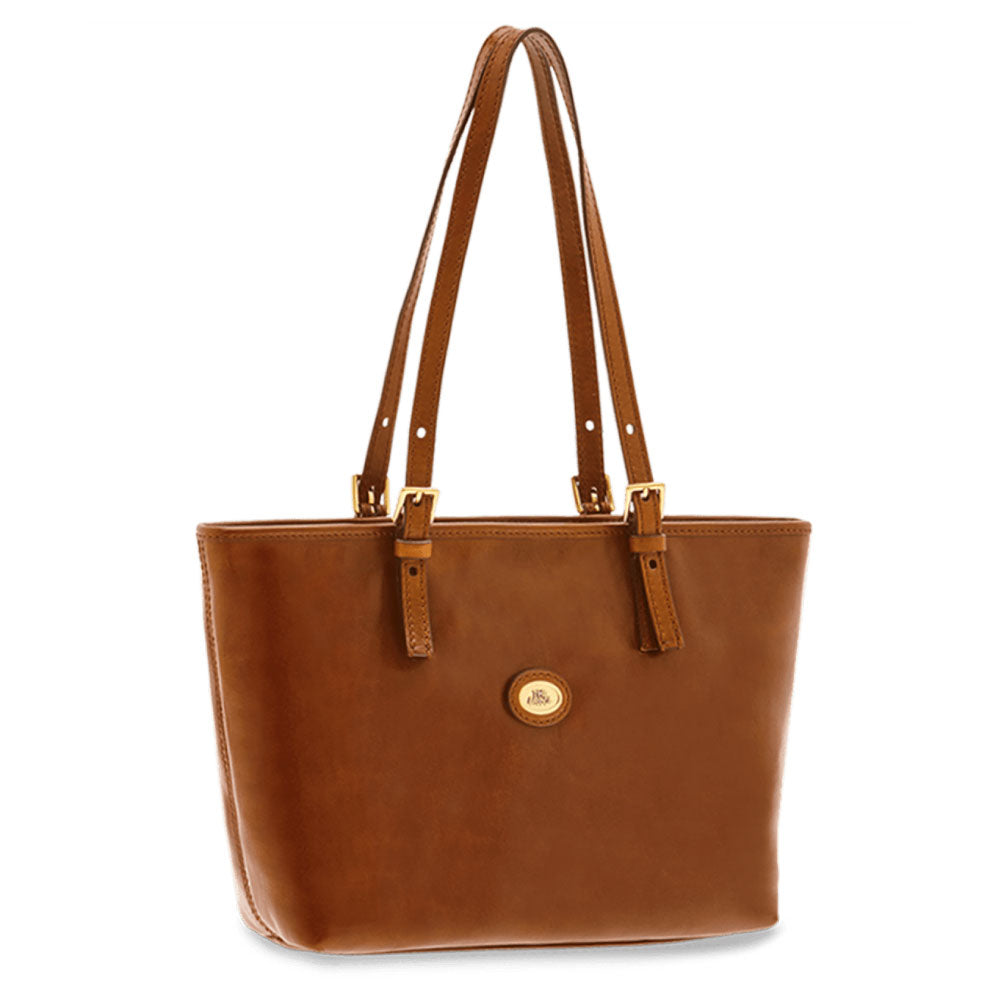 Borsa Donna Shopping Media THE BRIDGE in Pelle Marrone linea Story