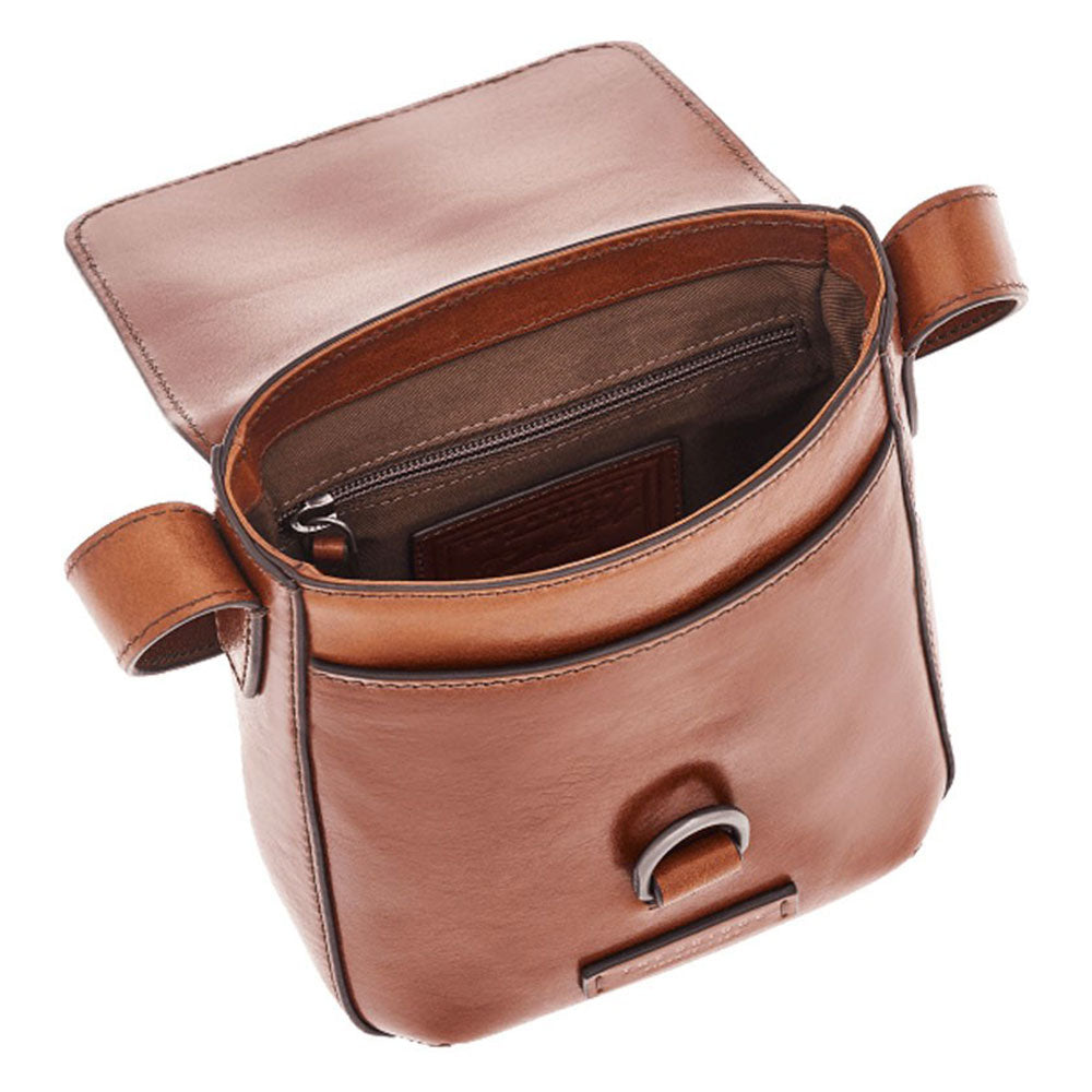 Borsello Uomo con Pattina THE BRIDGE in Pelle Marrone linea Cesare