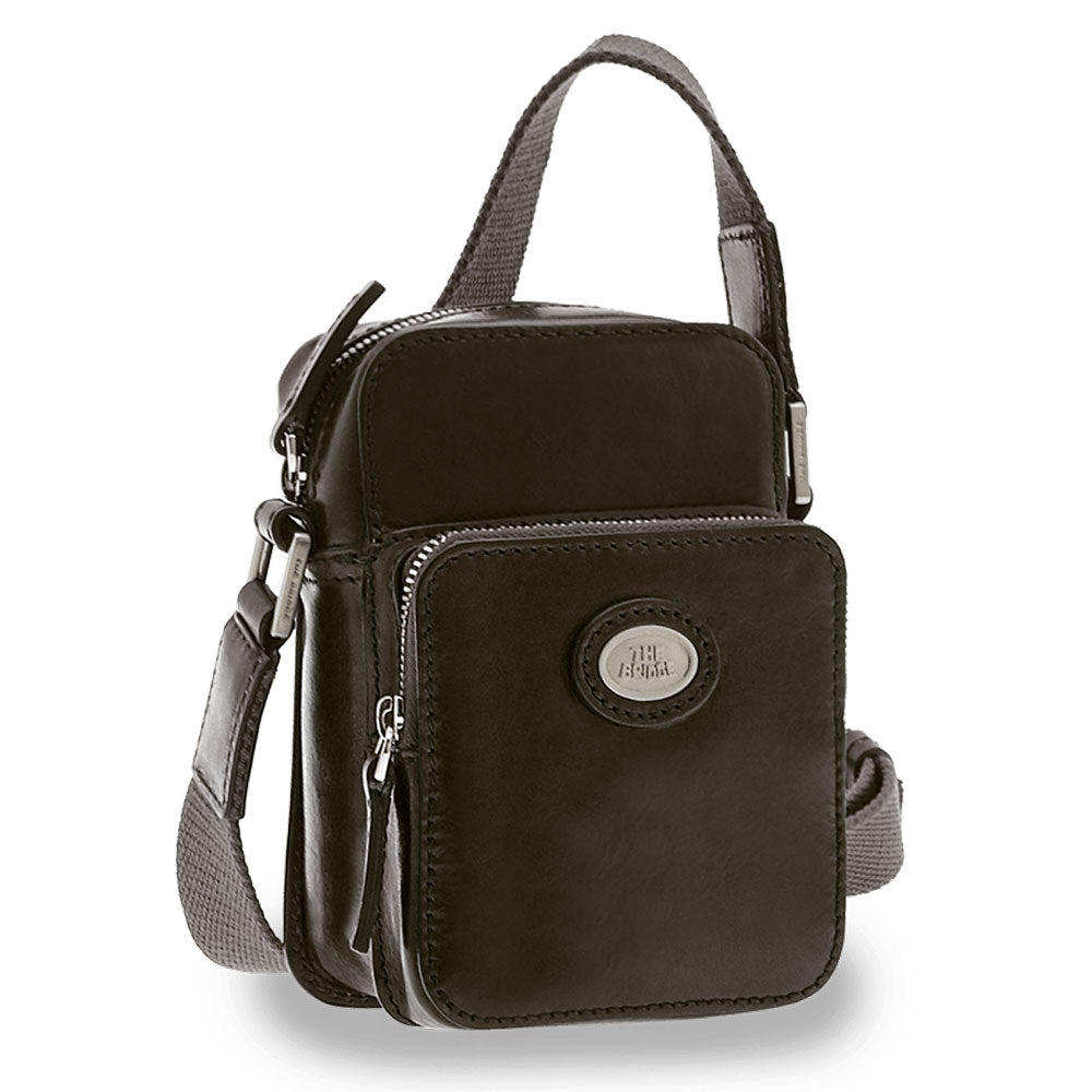 Borsello Uomo Piccolo THE BRIDGE in Pelle Nera linea Story