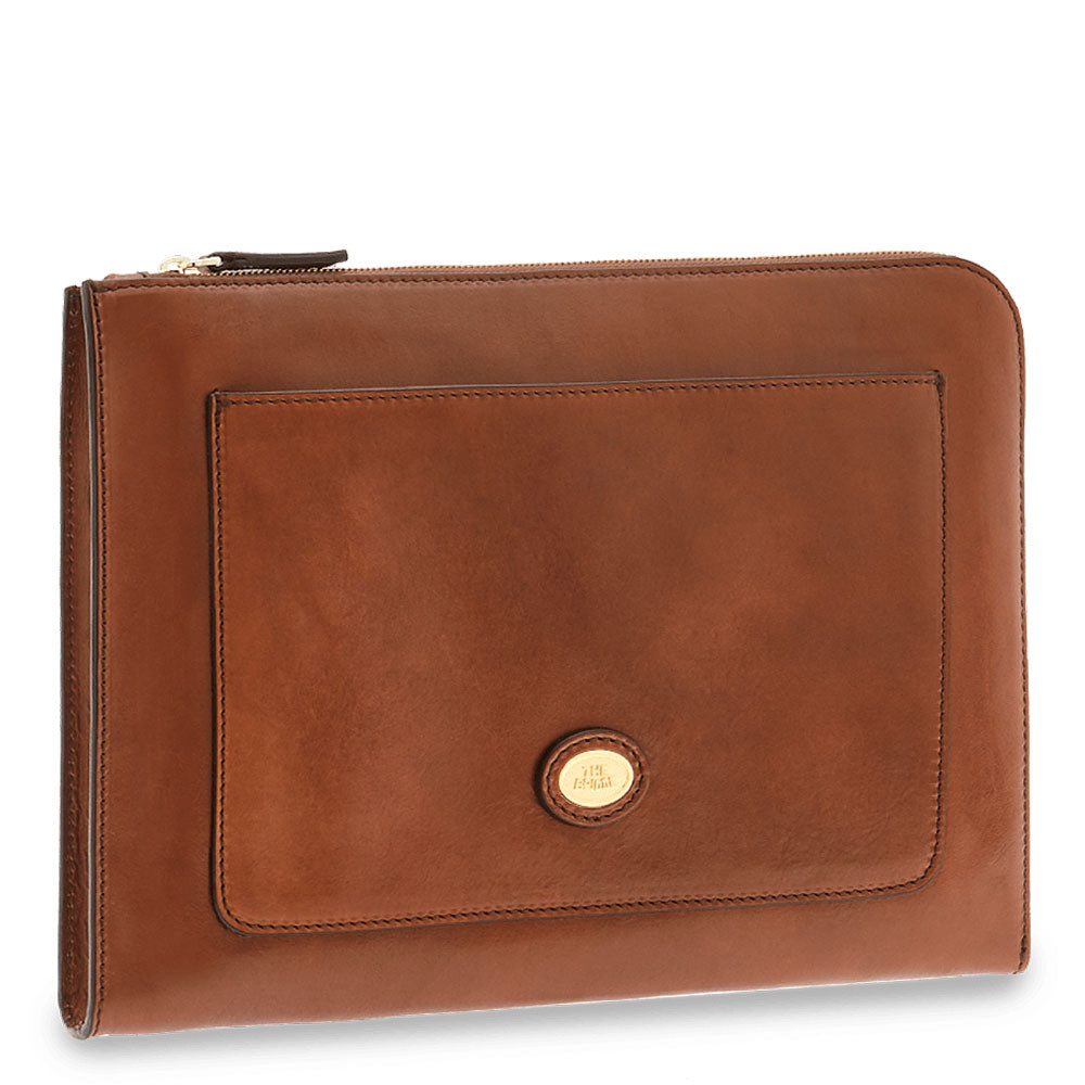 Porta Pc THE BRIDGE in Pelle Marrone linea Story