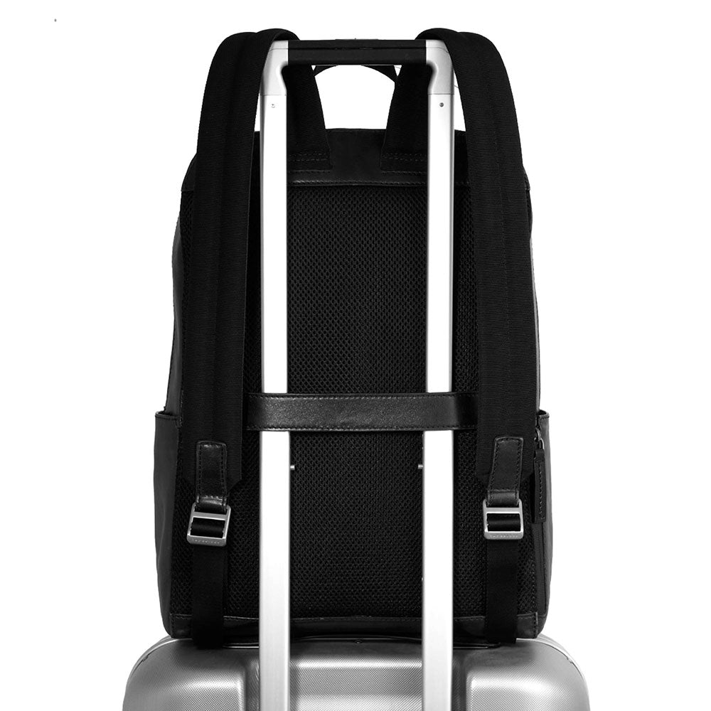 THE BRIDGE Herrenrucksack Damiano-Linie aus schwarzem Leder
