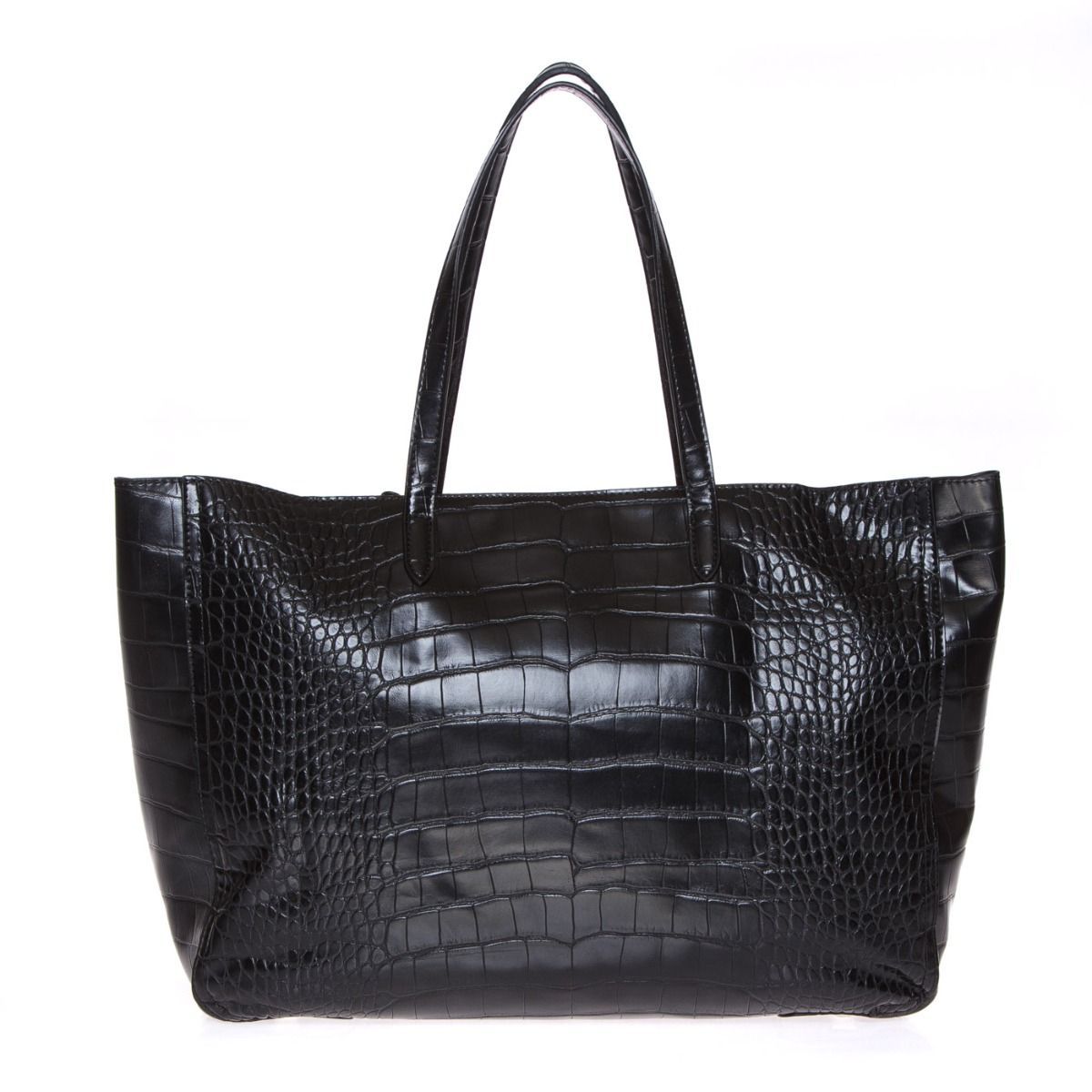 Borsa Shopper ERMANNO SCERVINO Linea Giovanna Winter Stampa Cocco colore Nero