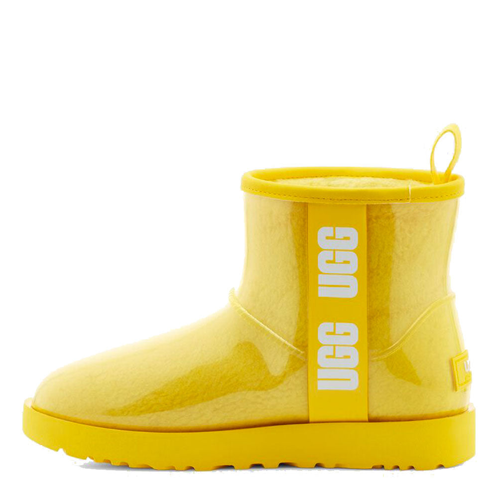 Stivaletti Donna UGG Classic Clear Mini in Lana e Materiale Impermeabile colore Canary