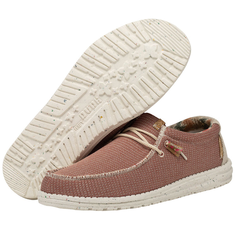 Scarpe Uomo HEY DUDE linea Wally Eco Sox Colore Redwood