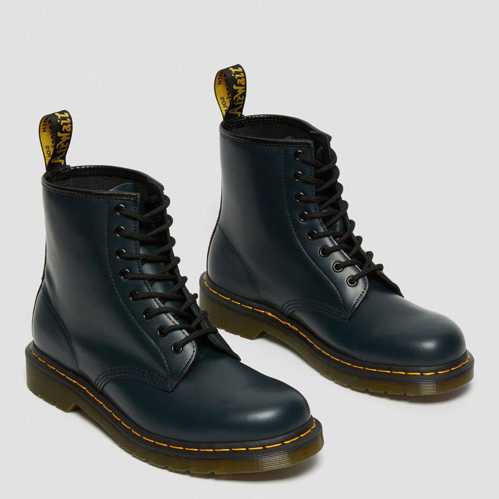 Scarpe DR. MARTENS Stivali linea 1460 in Pelle Blu Navy