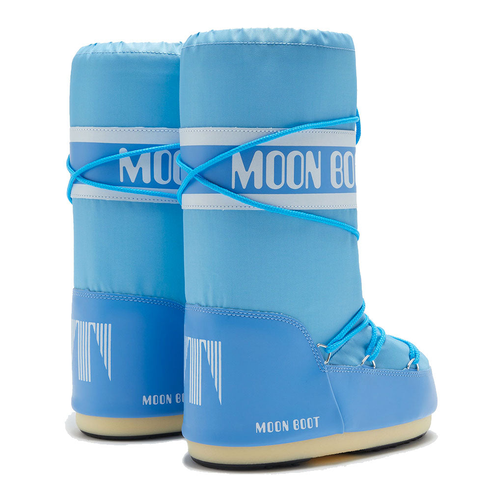 Stivali da Neve Unisex MOON BOOT Icon in Nylon Colore Alaskan Blue