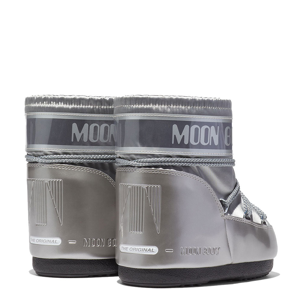 Stivali da Neve Donna MOON BOOT Icon Low Glance in Raso Silver