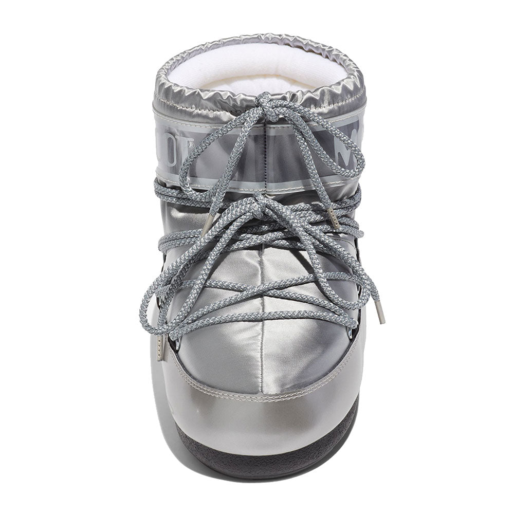 Stivali da Neve Donna MOON BOOT Icon Low Glance in Raso Silver