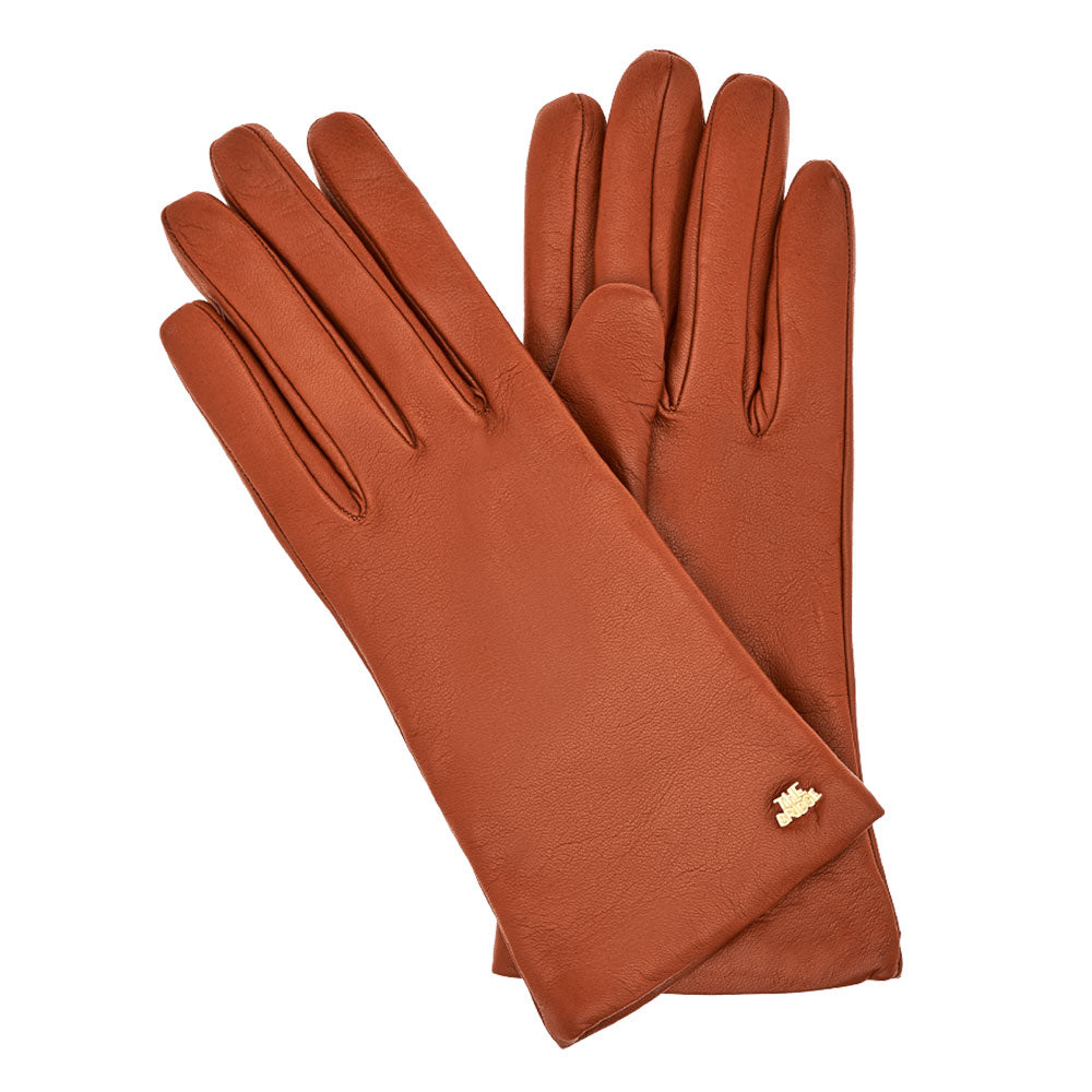 THE BRIDGE Damenhandschuhe Life Style-Linie aus braunem Leder, Größe 8, mit Rabatt – Cuoieriashop