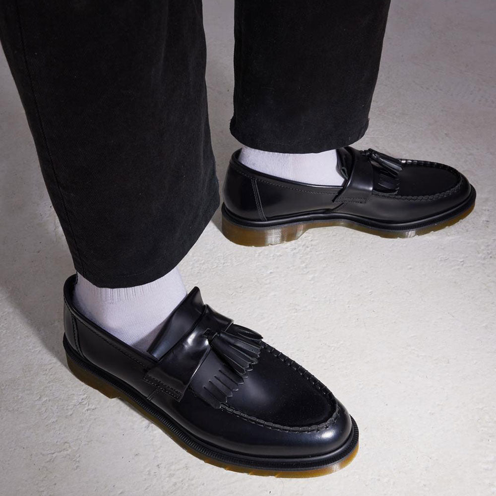 Scarpe Unisex DR. MARTENS Mocassini linea Adrian in Pelle Nera