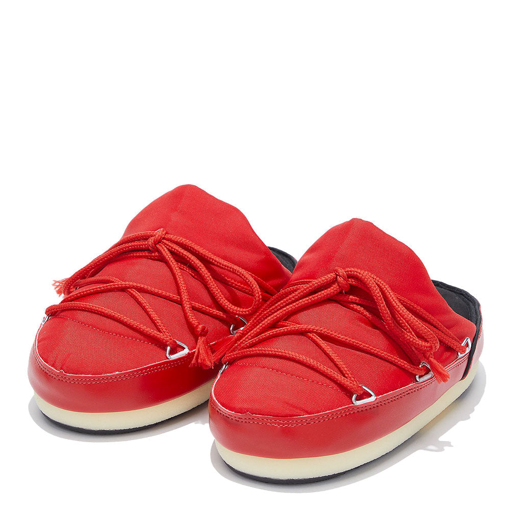 Scarpe da Neve Unisex MOON BOOT Icon Mule in Nylon Colore Rosso