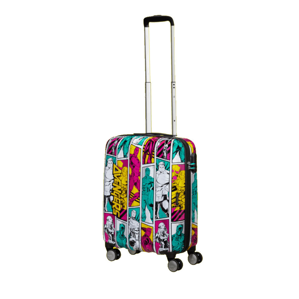 Trolley Cabina 55cm 4 Ruote Leggero 2,6kg - American Tourister Marvel Legends Avengers Pop Art