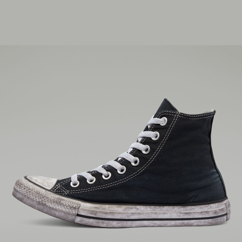 Scarpe Unisex CONVERSE Sneakers linea Chuck Taylor All Star Canvas Smoke High Top in Tessuto Nero